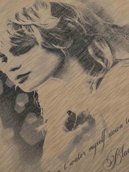 Vintage Portrait Graphic Long Sleeve T-Shirt