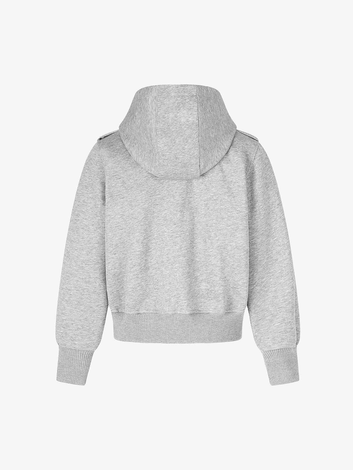 Napoleon Camo Cropped Zip-Up Hoodie
