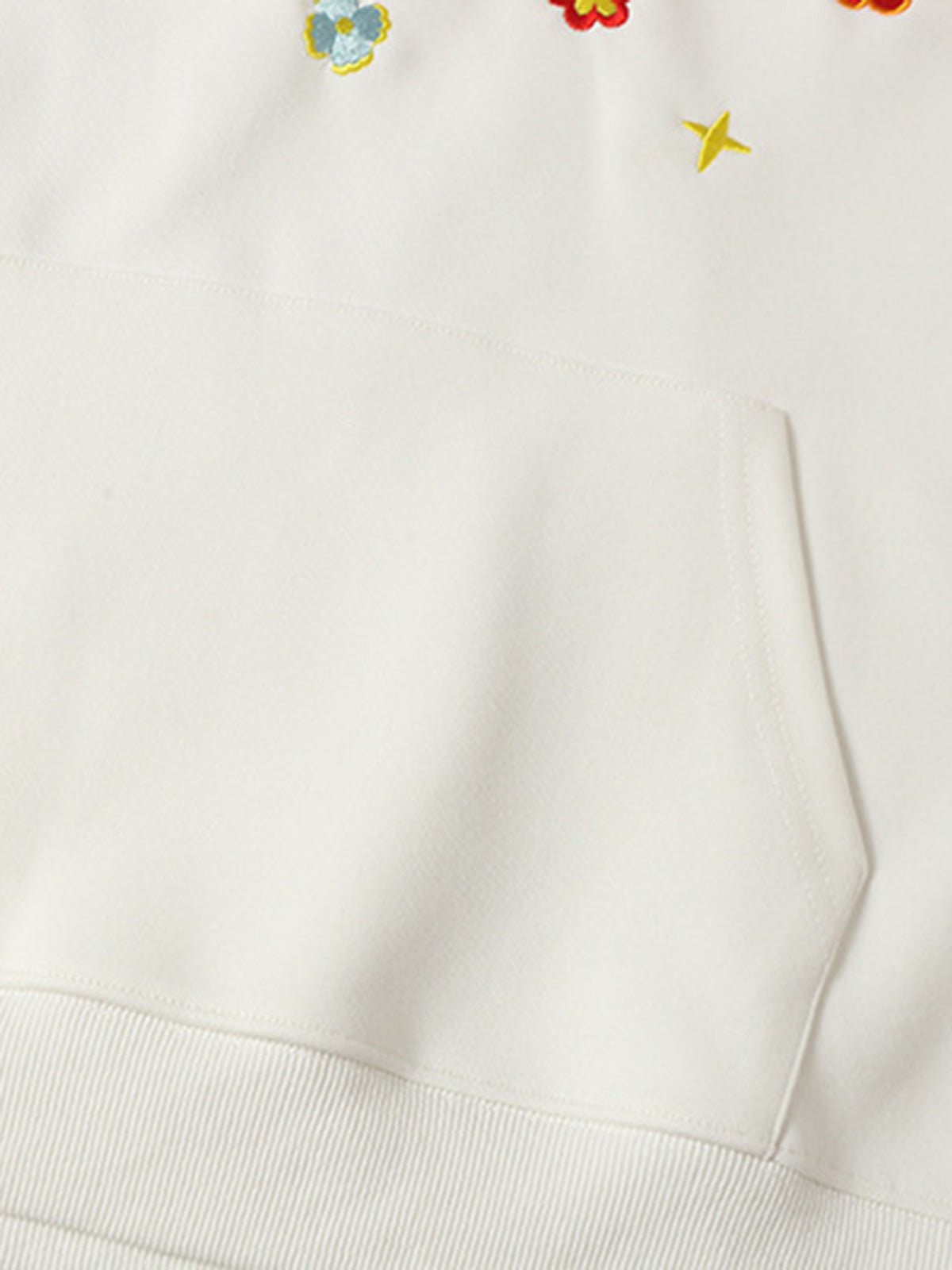 Embroidered Floral Hoodie for Casual Wear - Perfect for Spring and Fall 