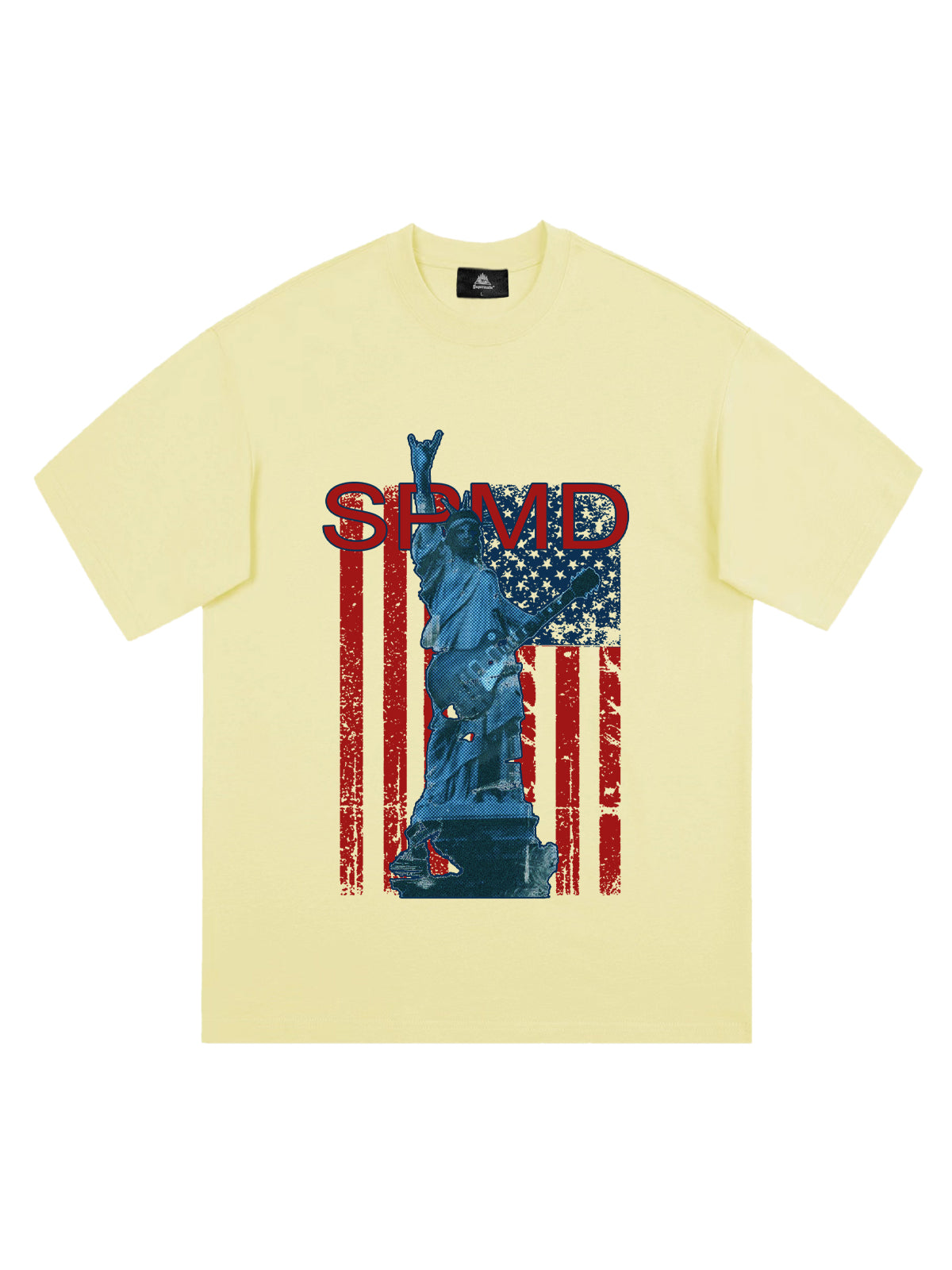 Original Rock Statue Of Liberty Print T-shirt 
