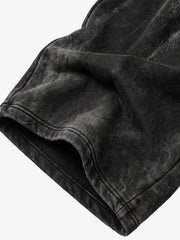 Pantalon de survêtement délavé à jambes larges, avec imprimé graphique scorpion et effet pulvérisé