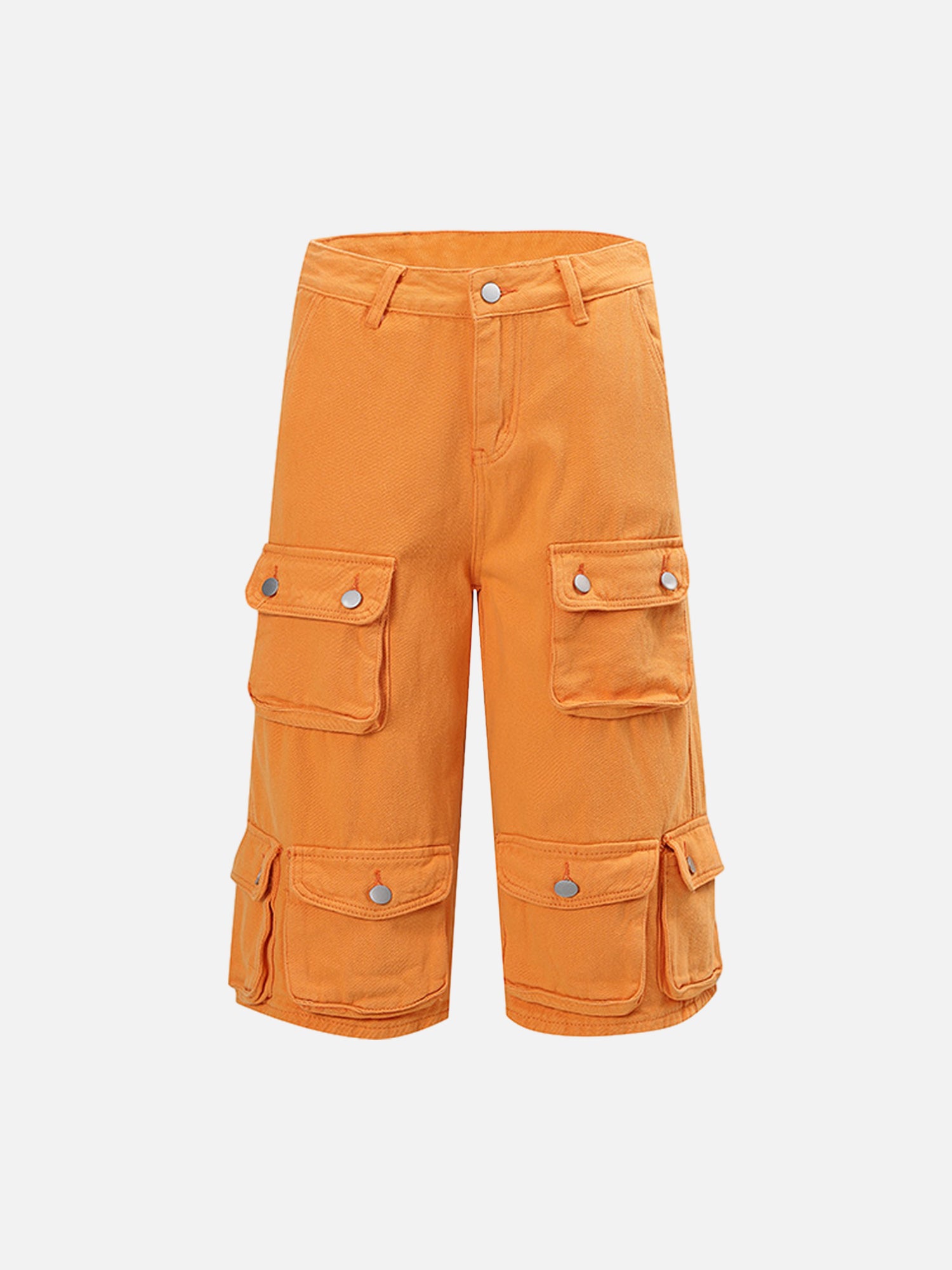 Thesupermade Heavy Washed Distressed MultiPocket Workwear Hip Hop Jor