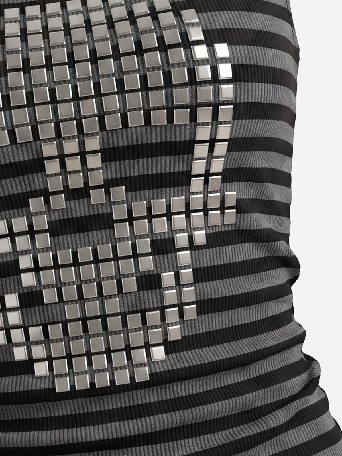 Skull Studded Halter Top