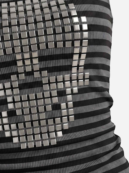 Skull Studded Halter Top
