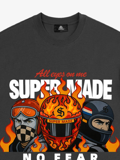 Motorcycle racing graphic T-shirt 