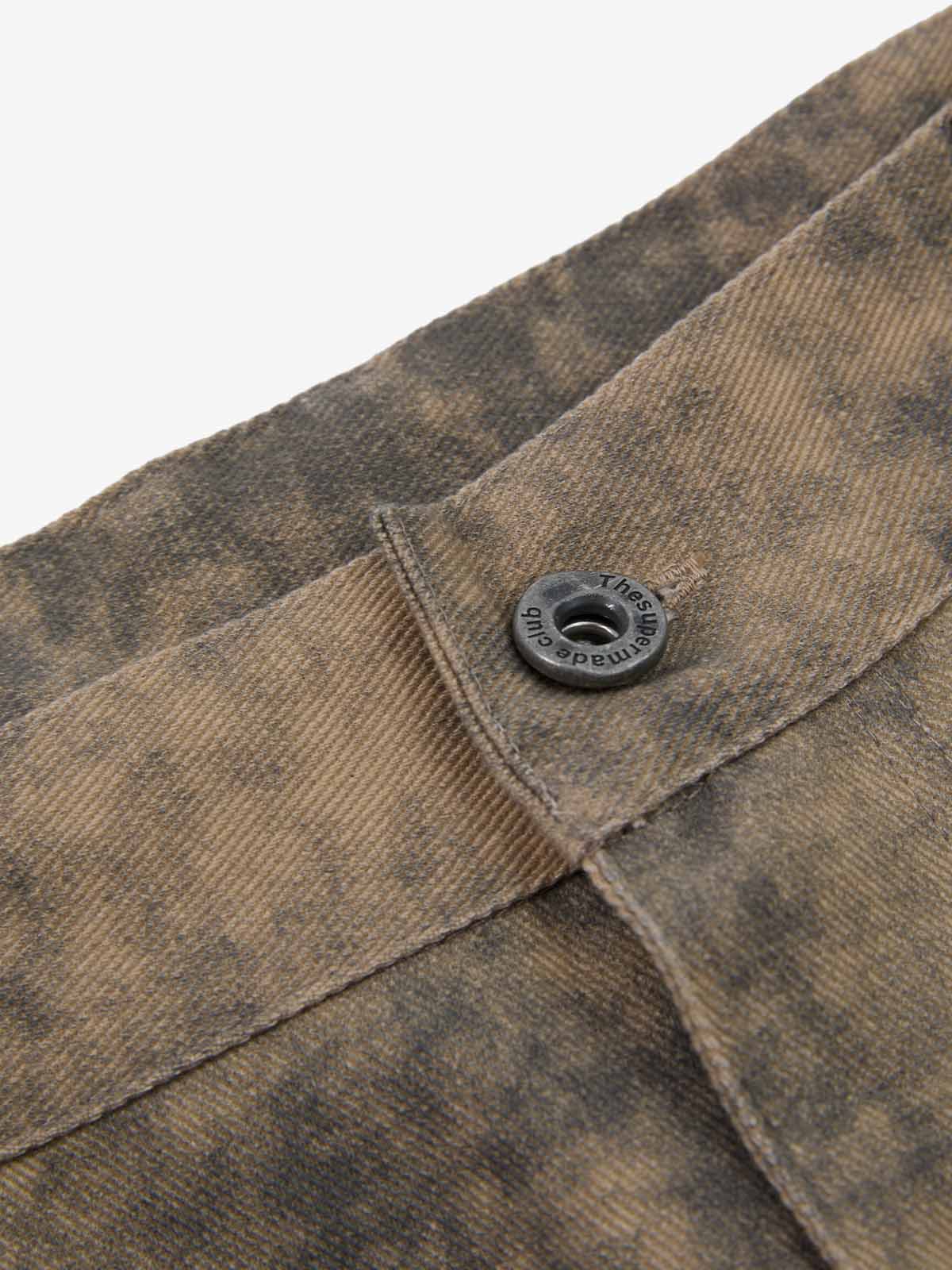 Supermade Distressed Chain And Key Print Baggy Pants 