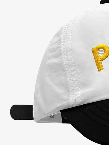 Color-Block Power Letter Baseball Cap
