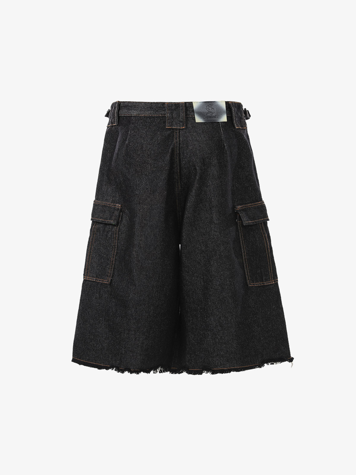 Vintage Contrast Stitch Cargo Shorts
