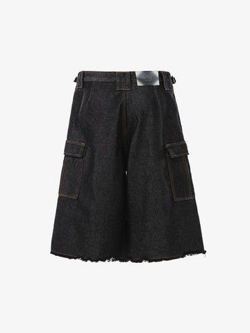 Vintage Contrast Stitch Cargo Shorts
