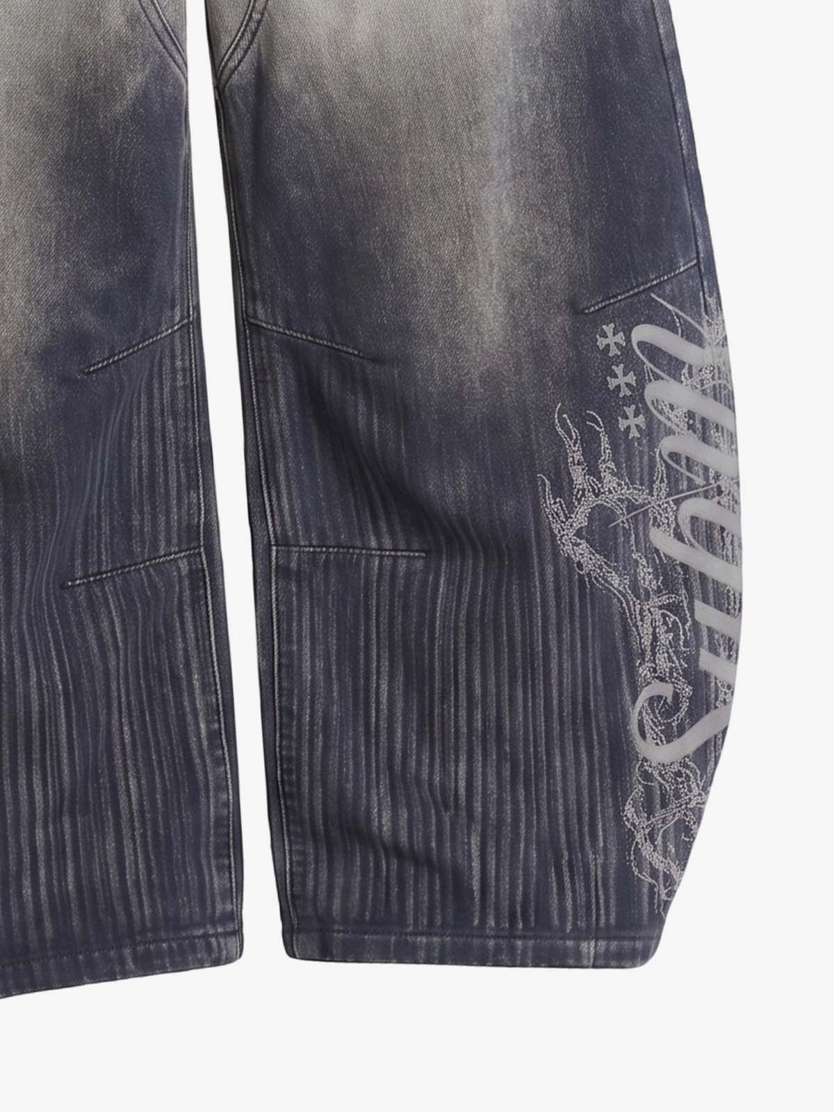 Vintage Letter Jeans