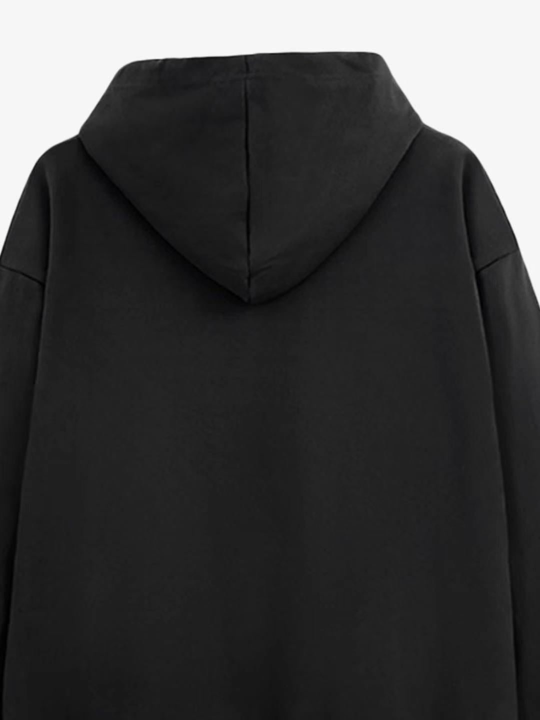 Black Hoodie With Purple Graphic Design 