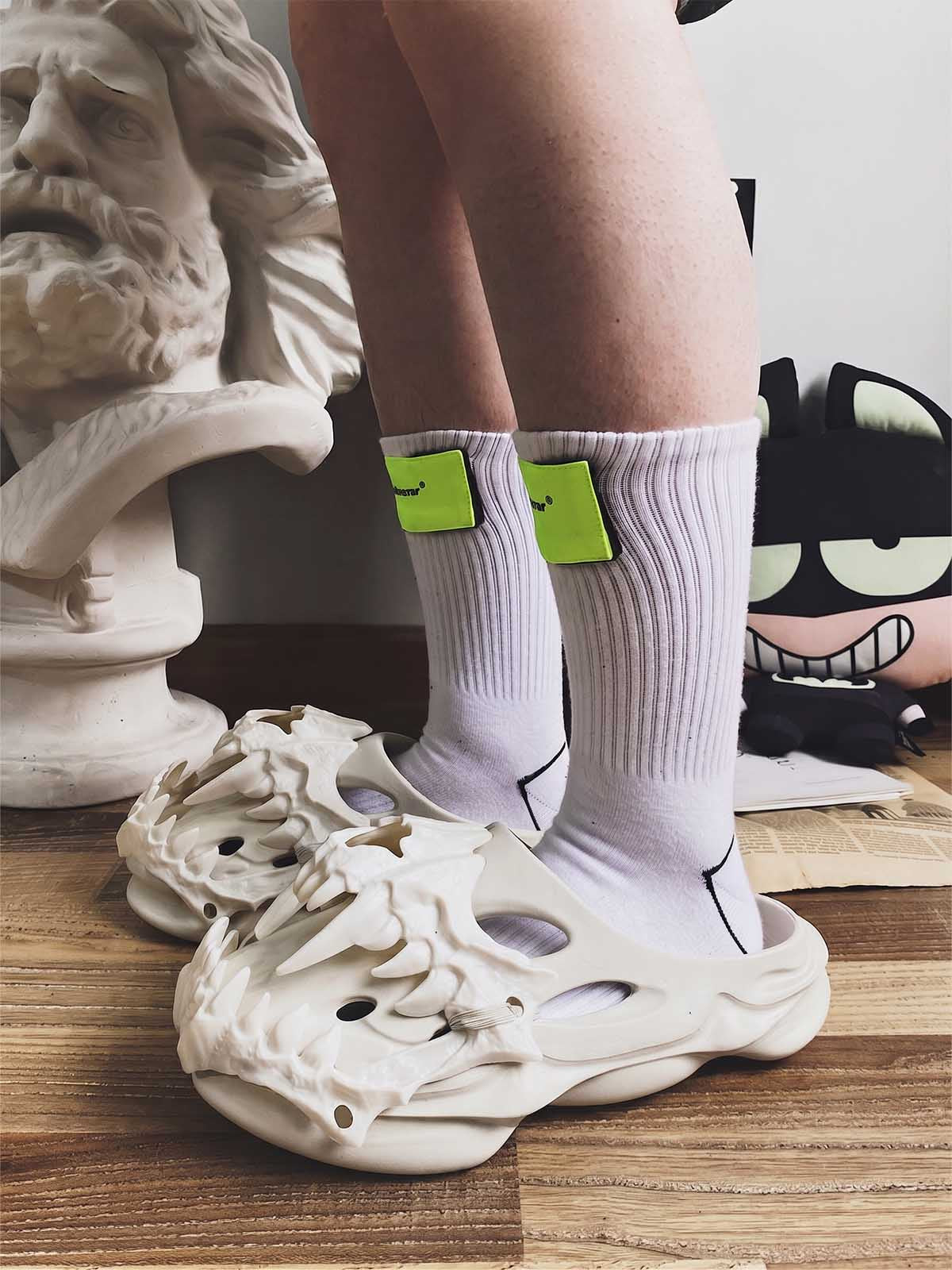 Skull Graphic Non-Slip Clogs