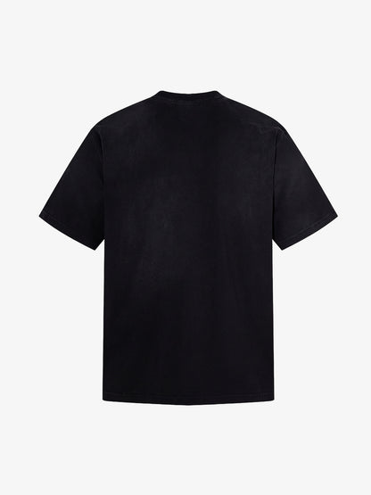 T-shirt vintage effetto invecchiato con grafica vintage