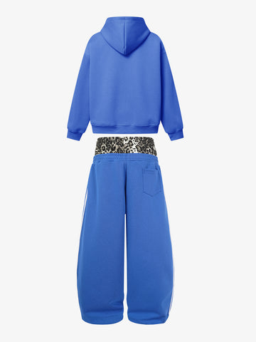 Leopard Double Waist Boxy Fit Set