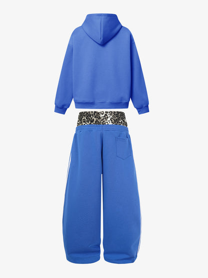 Leopard Double Waist Boxy Fit Set