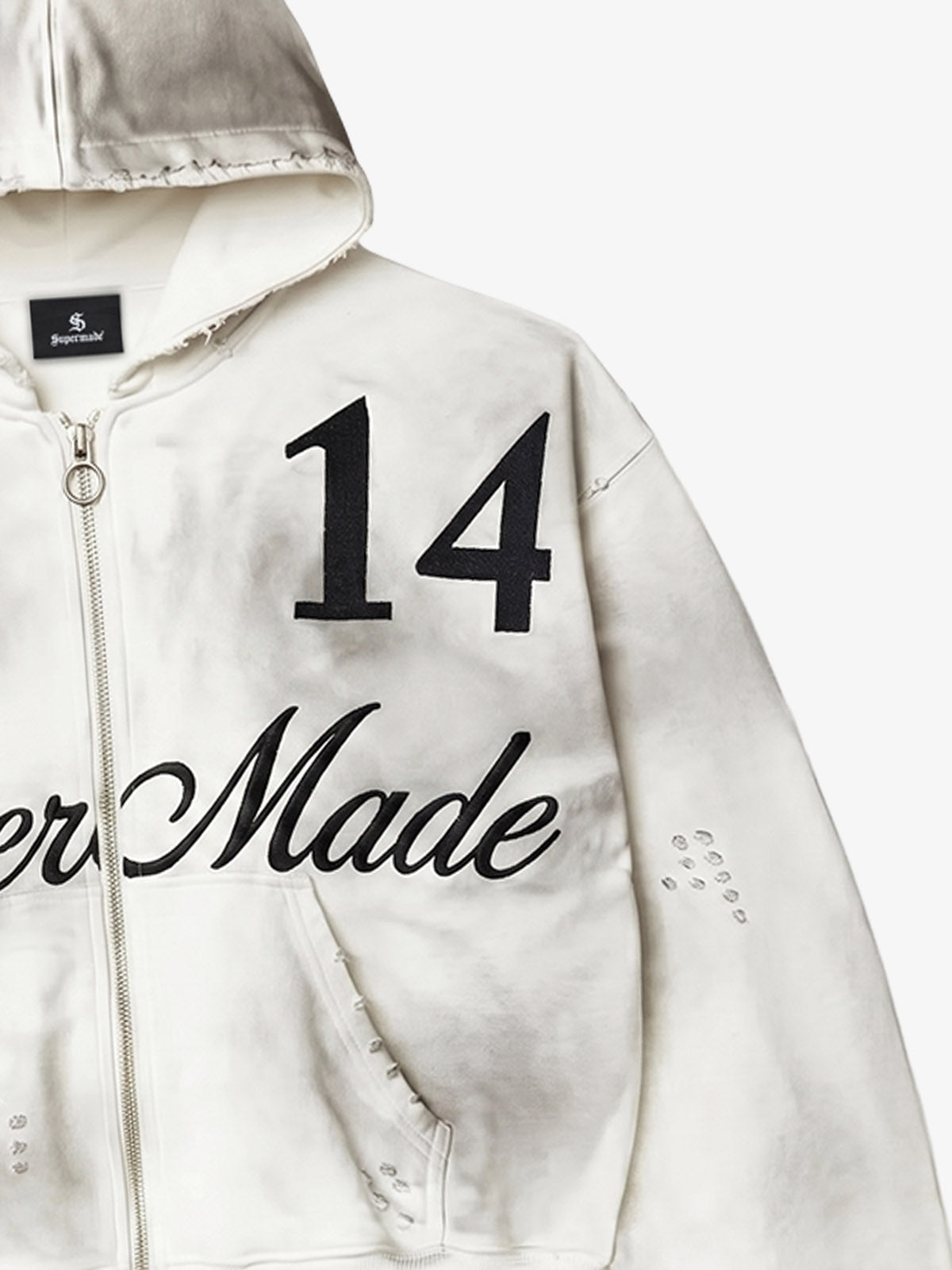 3D Digital Graphic Zip-Up Hoodie