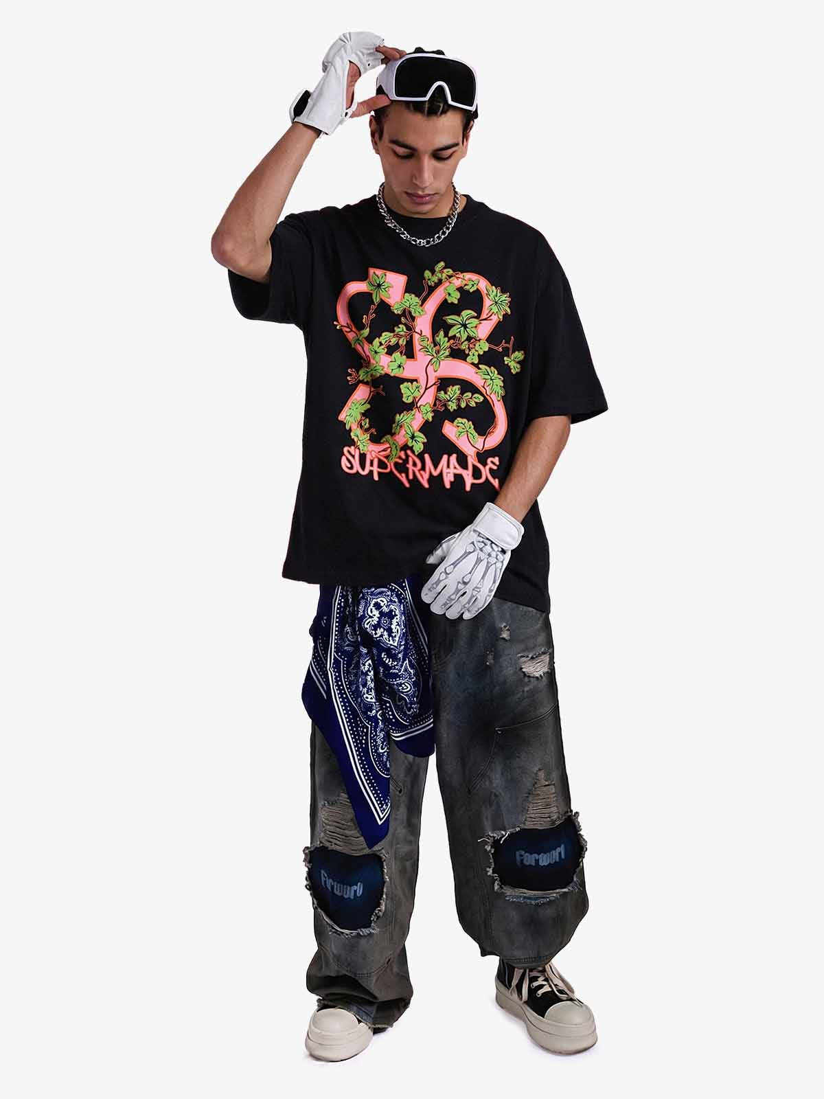 Vintage Double S Vine Graphic T-Shirt 