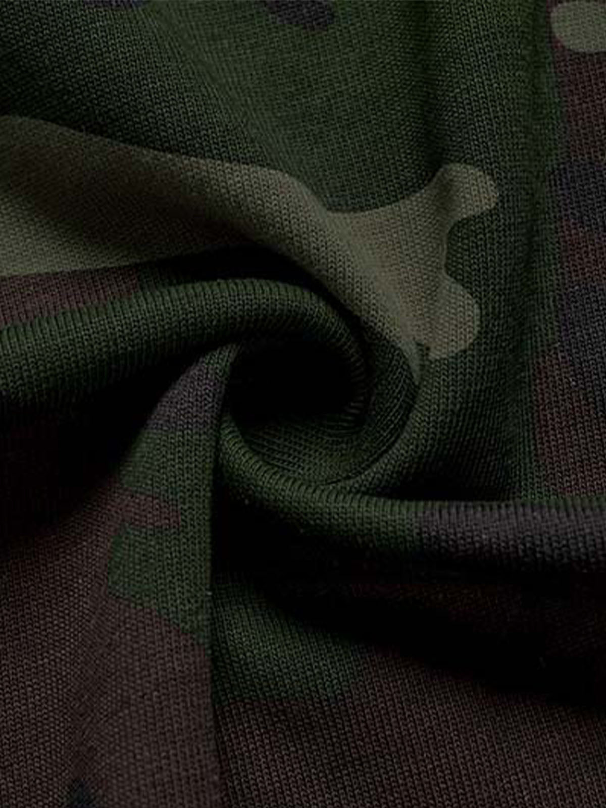 Cotton Camouflage Print T-Shirt with SuperMade Logo Design for Men and Women 