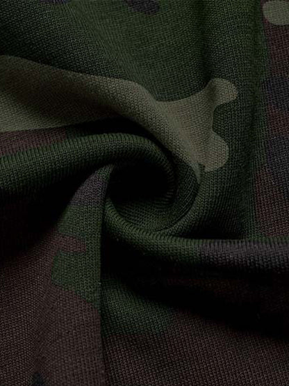 Cotton Camouflage Print T-Shirt with SuperMade Logo Design for Men and Women 