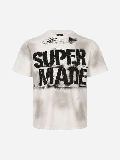 Vintage Washed Logo Print T-Shirt