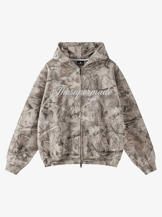Camouflage Fleece-Lined Hoodie
