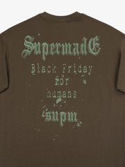 Gothic Skull Spiderweb Graphic T-Shirt 
