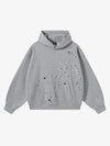 Metal Stud Detail Boxy Fit Hoodie