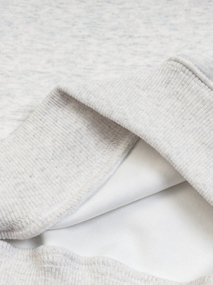 Retro Contrast Color Letter Print Hoodie 