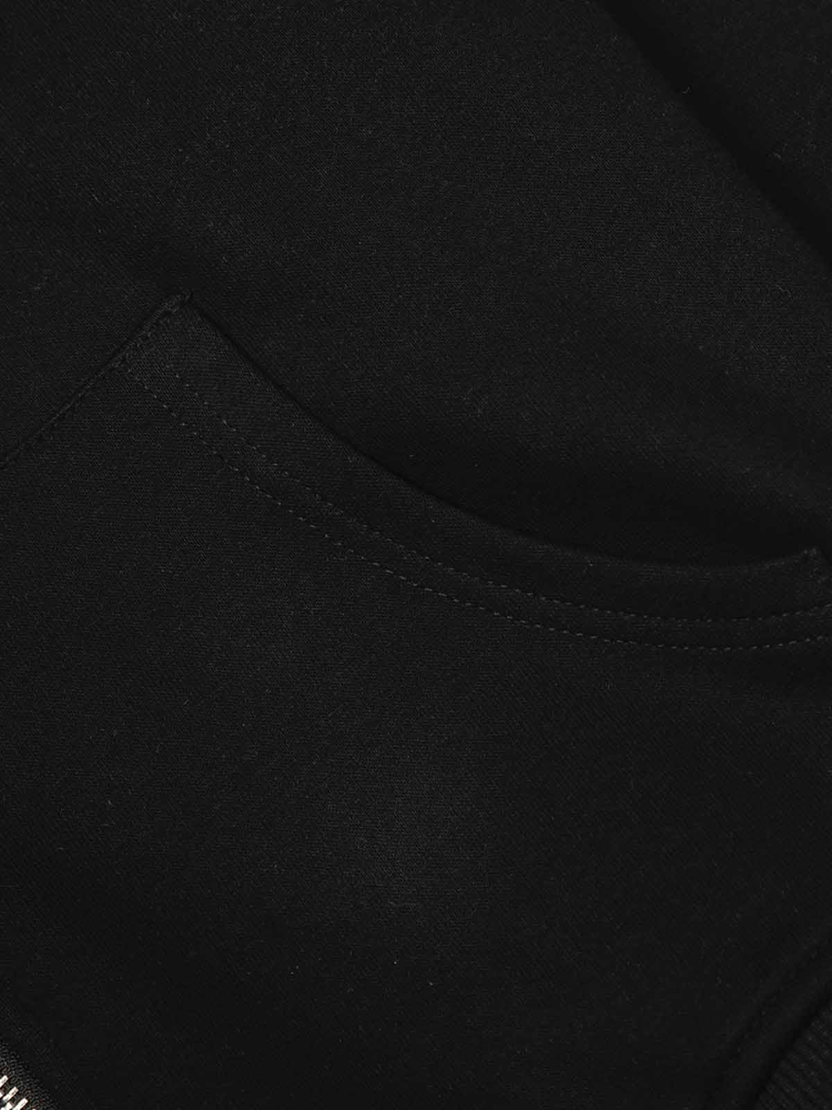 Star Rhinestone Cat Ear Zip-Up Hoodie