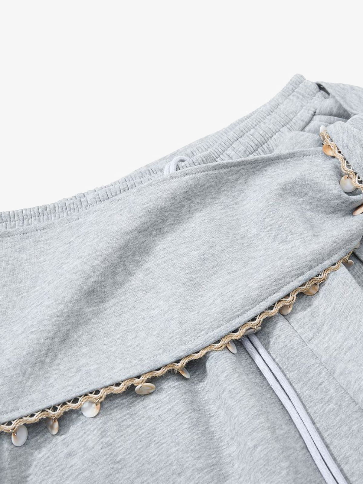 Stylish Wide-Leg Pants with Unique Waist Detailing for Women 