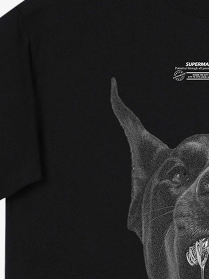 Snake and Sword Graphic T-Shirt with Bold Statement Design 