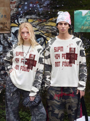 Camo Waffle Raglan Long Sleeve Tee