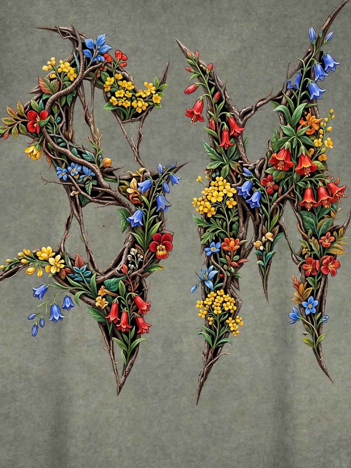 Washed Floral Graphic Sleeveless T-Shirt 