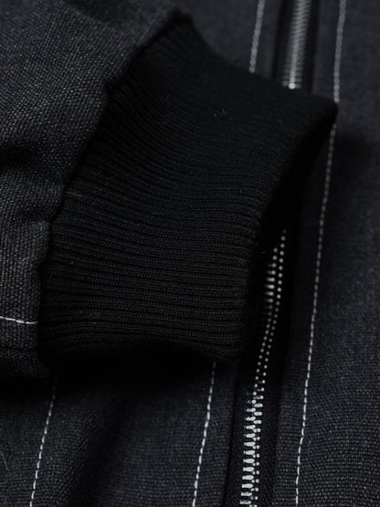 Winter Bomber Jacket with Detachable Faux Fur Hood - Perfect for Cold Weather 