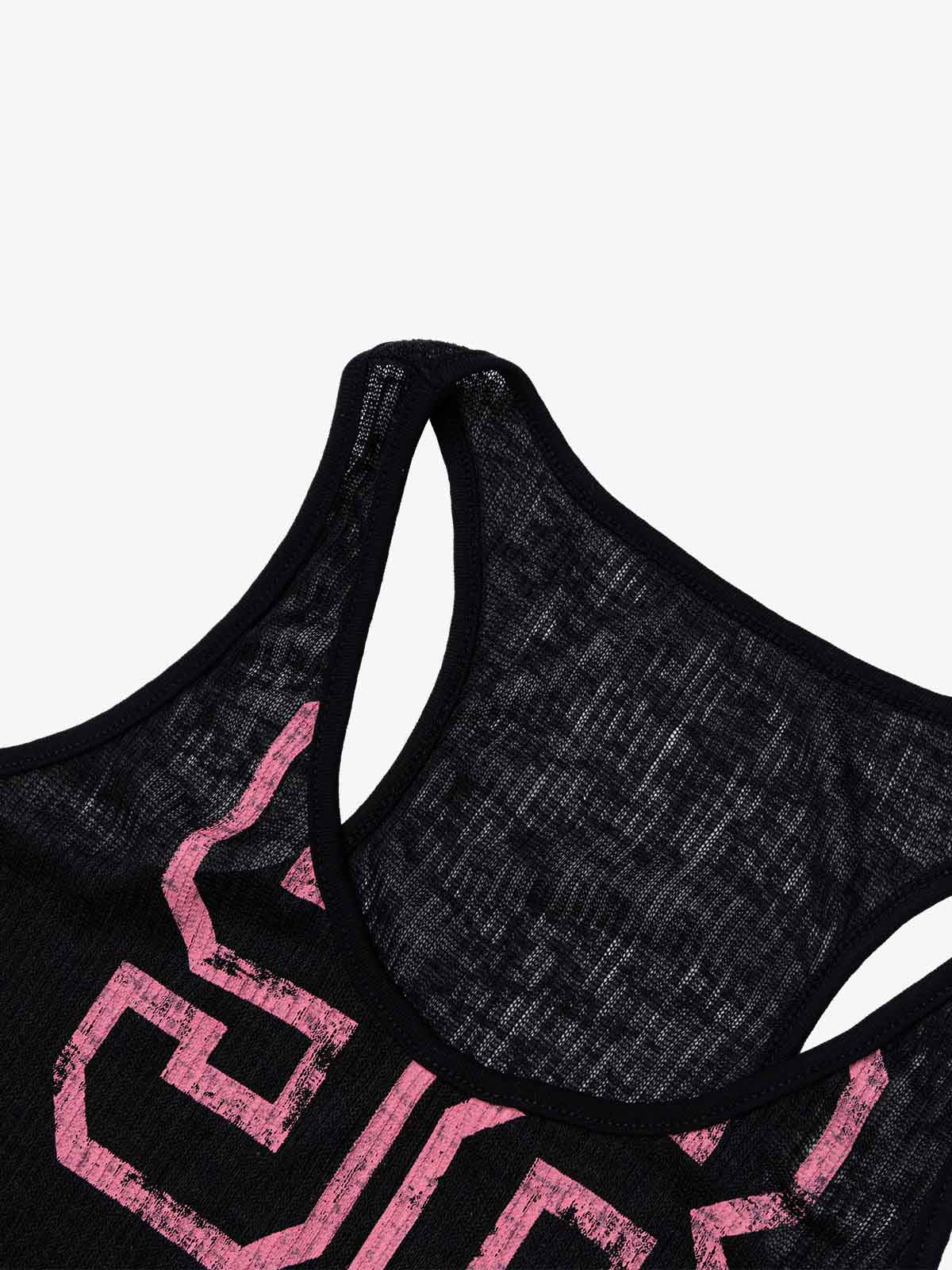 Layered Sporty Mesh Tank Top