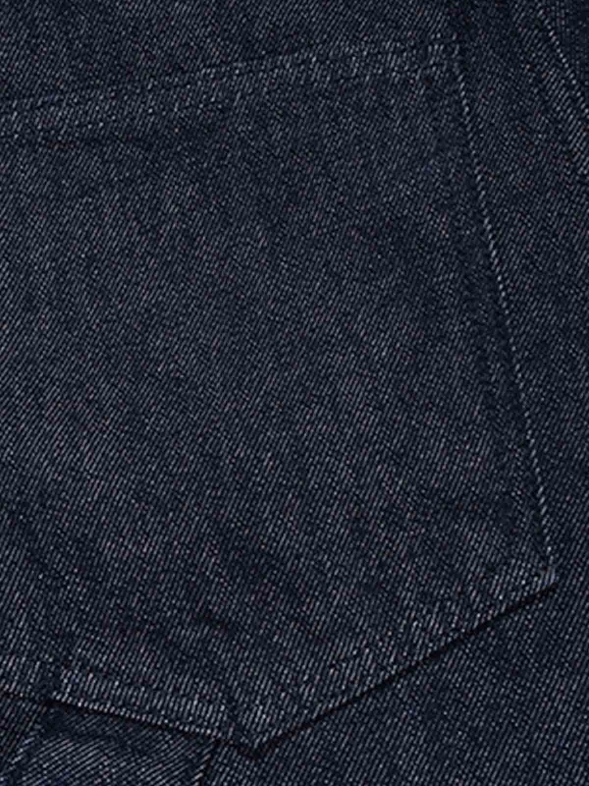 Cotton Denim Men's Oversized Cargo Shorts with Layered Design and Side Pockets 