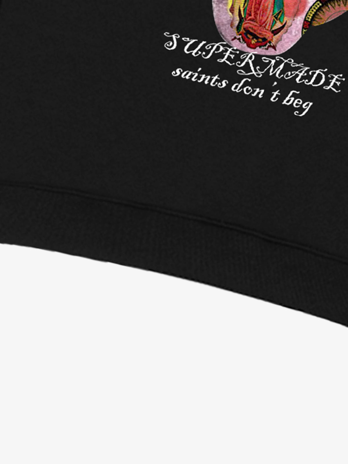 Retro Mouth Design Print Crew Neck Sweatshirt 