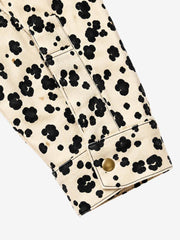Leopard Racing Gear Patch Denim Jacket