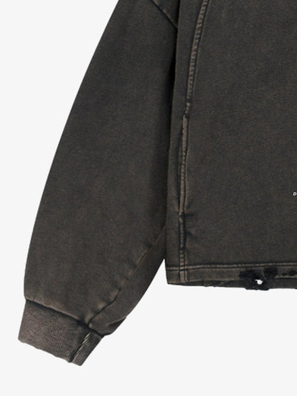 Oversized Snake Graphic Hoodie with Bold Print Design 