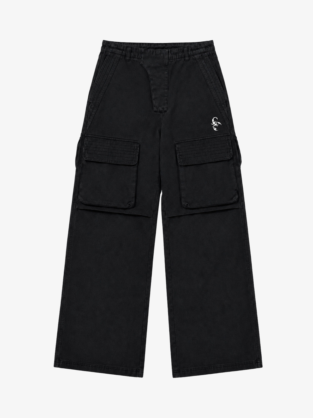 Washed Multi-Pocket Cargo Pants
