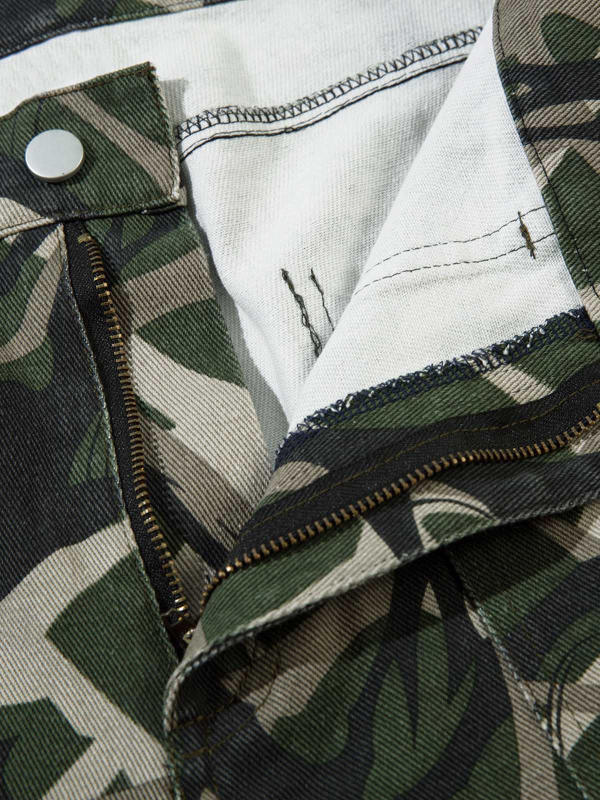 Camouflage Multi-Pocket Cargo Pants