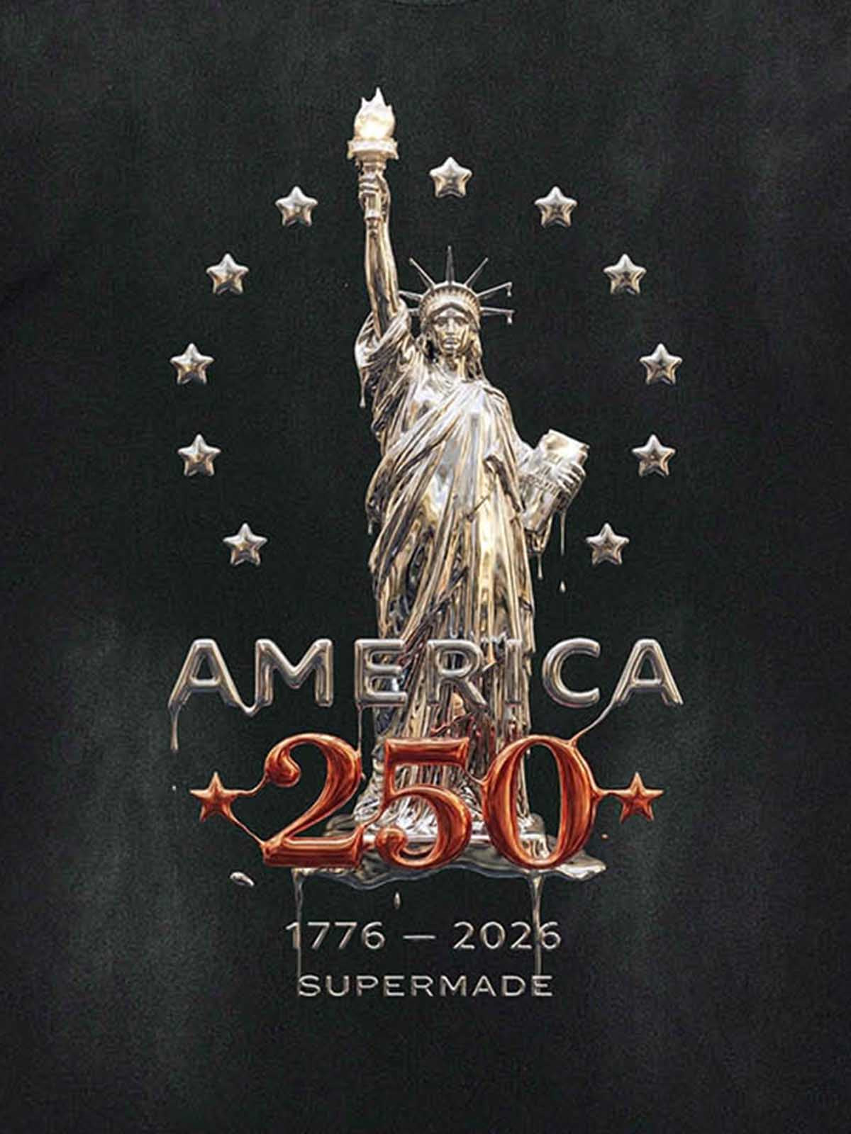 Liberty Statue Chrome Washed T-Shirt 
