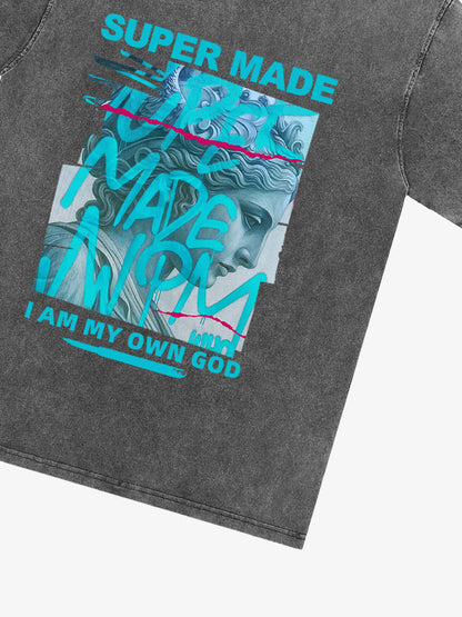 SUPERMADE Art graffiti pattern T-shirt 