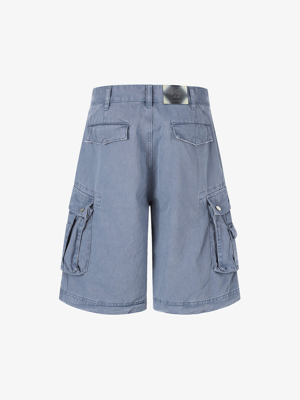 Distressed Multi-Pocket Cargo Shorts