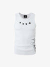 Geripptes Tanktop aus Baumwollmischgewebe – Ärmelloses Streetwear-Top mit Grafikprint
