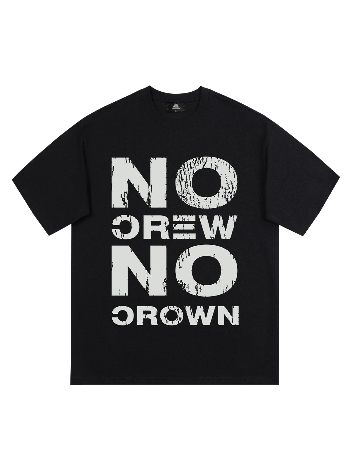 Originl No Crew No Crown Graphic T-Shirt