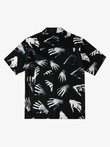 Chemise cubaine gothique à mains fantômes