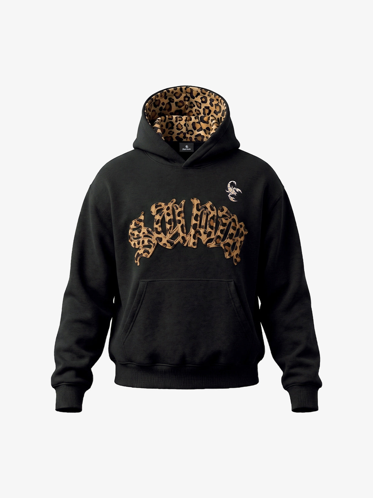 Leopard Patchwork Hoodie & Trousers Set