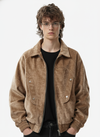 Vintage Suede Deconstructed Workwear Jacket 