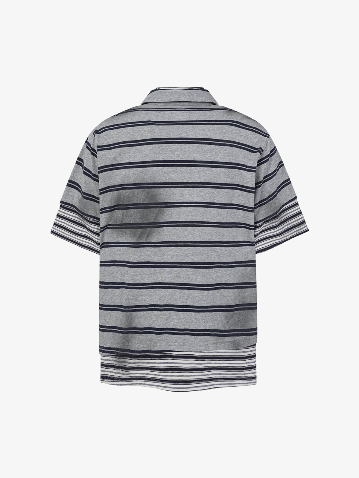 Striped Half-Zip Pullover Sweater – Cotton Blend Classic Fit Lightweight Knit